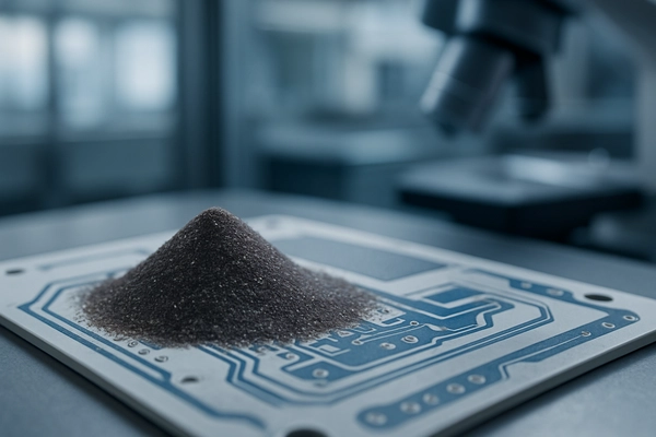 Brown fused alumina used in circuit board substrates