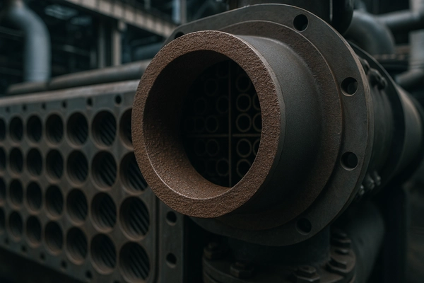 Brown fused alumina used in heat exchanger components