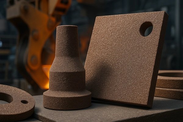Brown fused alumina used in wear-resistant parts