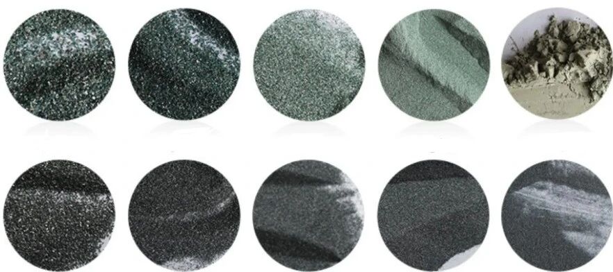 Comparison chart of black silicon carbide and green silicon carbide
