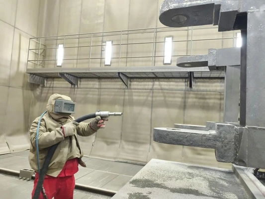 Silicon carbide sandblasting operation diagram