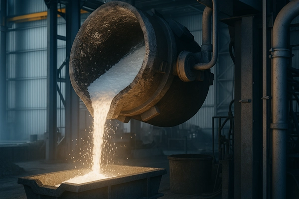 White fused alumina manufacturing process and quality control